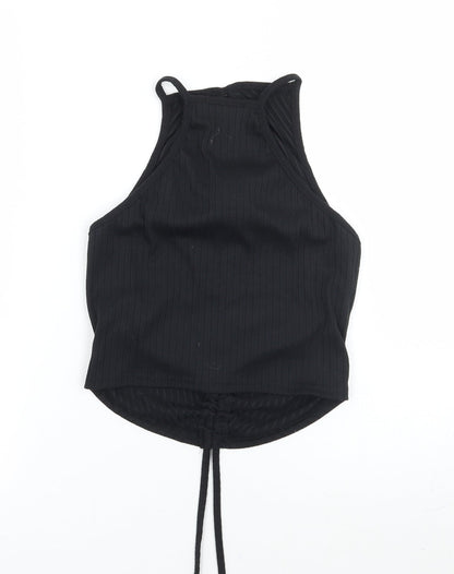 Womens UK Size 6 Missguided Black Basic Tank