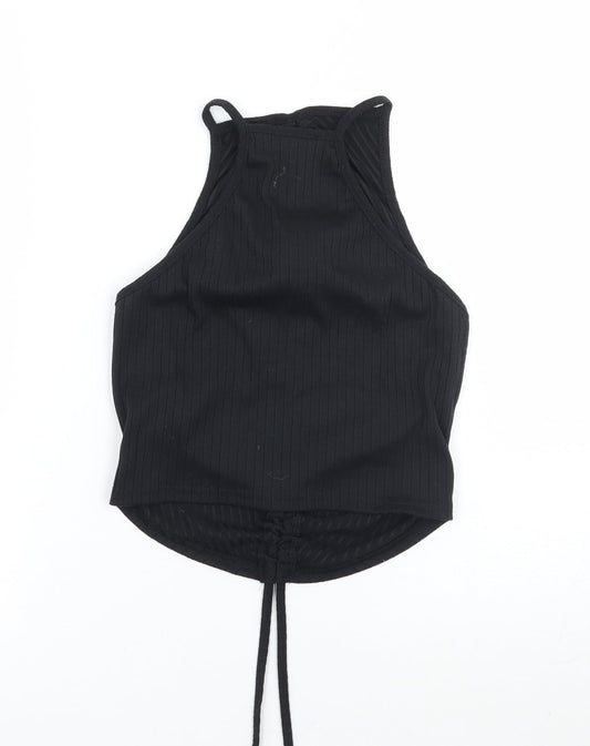 Womens UK Size 6 Missguided Black Basic Tank