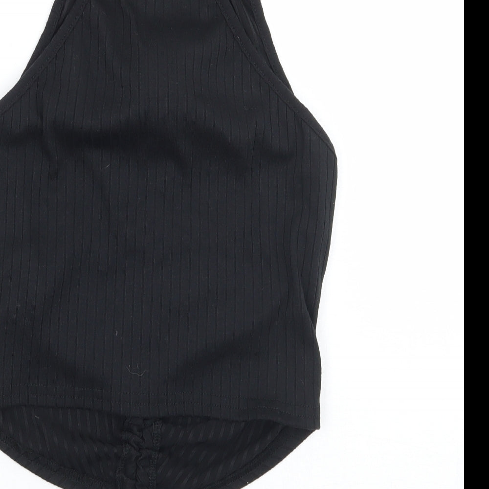 Womens UK Size 6 Missguided Black Basic Tank