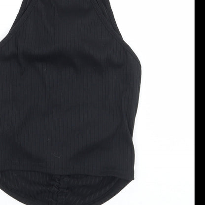 Womens UK Size 6 Missguided Black Basic Tank