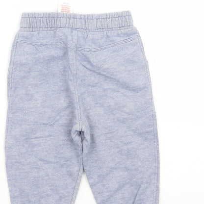 F&F Boys Blue Striped  Sweatpants Trousers Size 6-9 Months