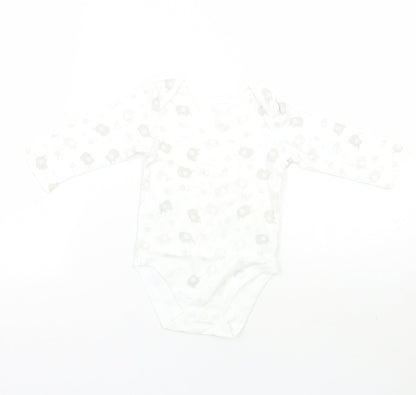 Nutmeg Baby White Geometric  Babygrow One-Piece Size 6-9 Months
