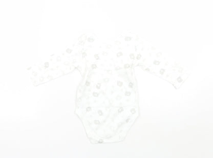Nutmeg Baby White Geometric  Babygrow One-Piece Size 6-9 Months