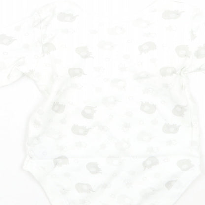 Nutmeg Baby White Geometric  Babygrow One-Piece Size 6-9 Months