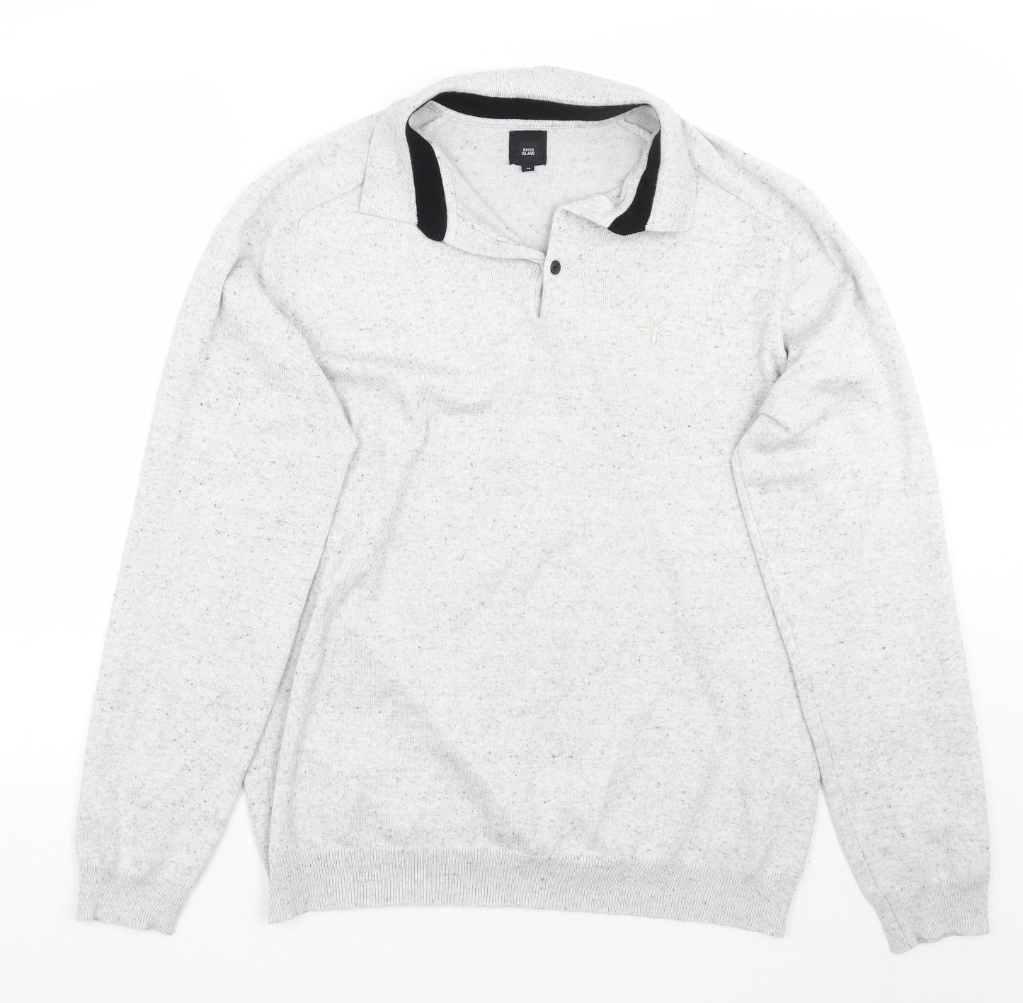 River Island Mens Grey   Pullover Jumper Size M