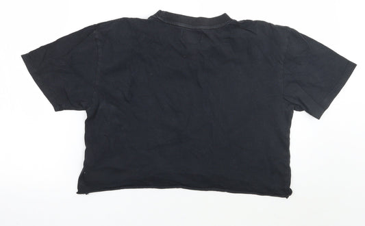 Womens UK Size XS Topshop Grey Basic T-Shirt