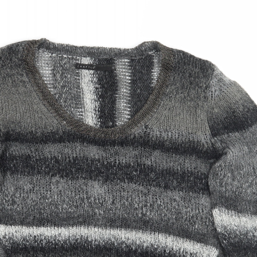 Crafted Womens Grey   Pullover Jumper Size 12