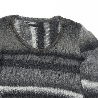 Crafted Womens Grey   Pullover Jumper Size 12