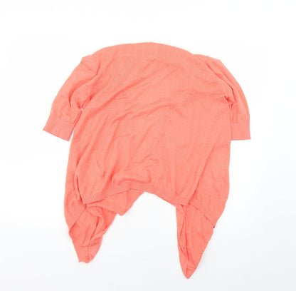 Womens UK Size 8 New Look Orange Cardigan Jumper