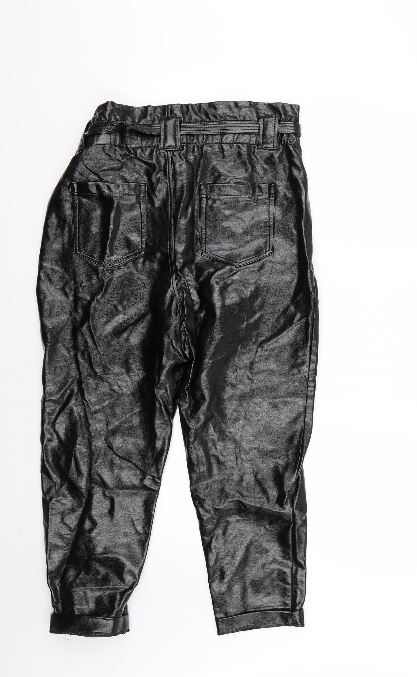 Womens UK Size 8 River Island Regular Fit  Black Trousers