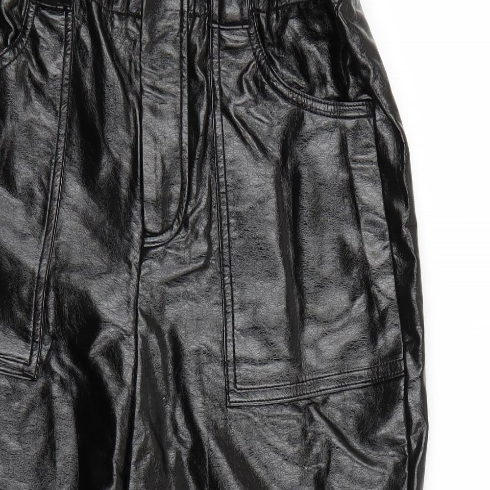 Womens UK Size 8 River Island Regular Fit  Black Trousers