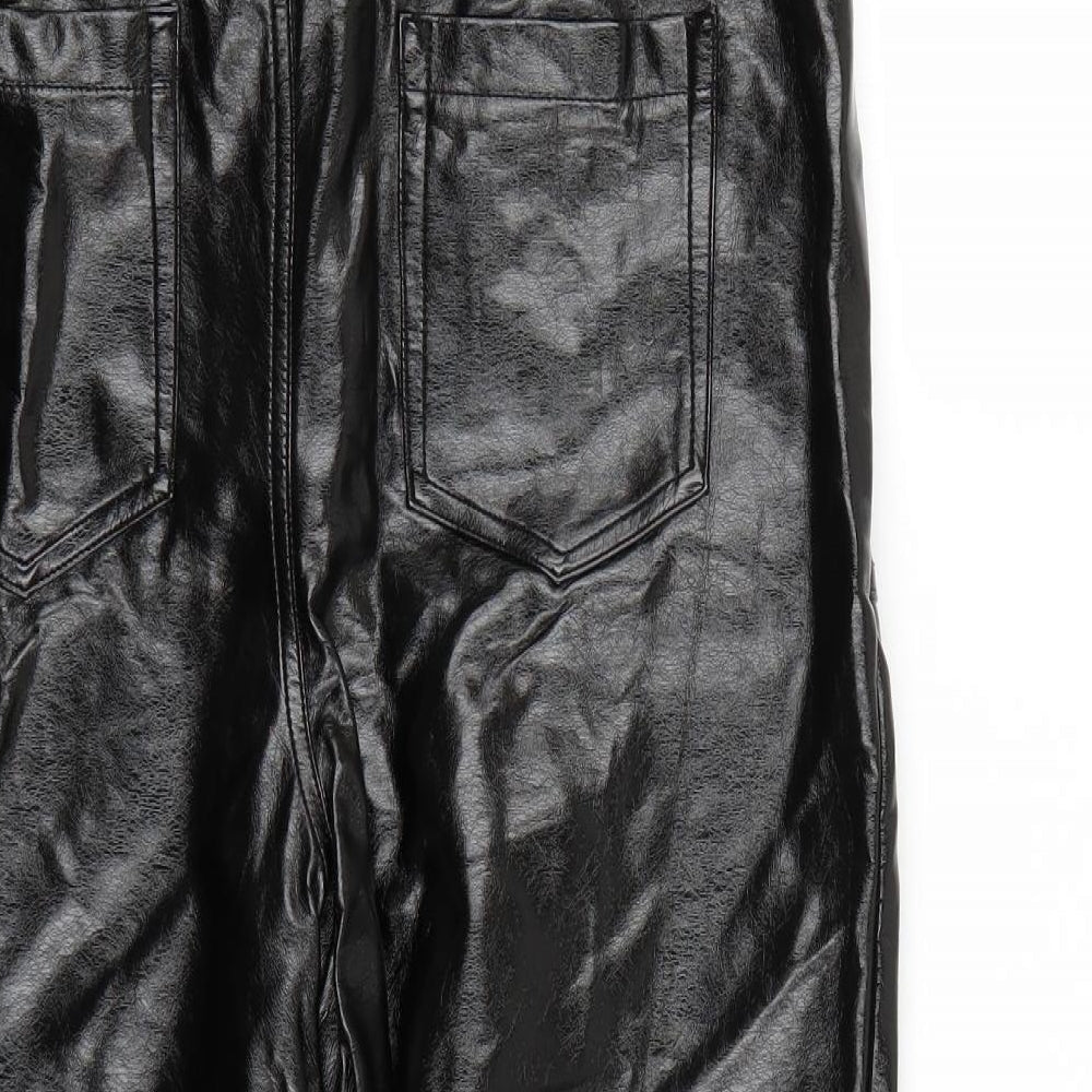 Womens UK Size 8 River Island Regular Fit  Black Trousers