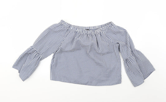 Womens UK Size 10 New Look Multicoloured Basic Blouse