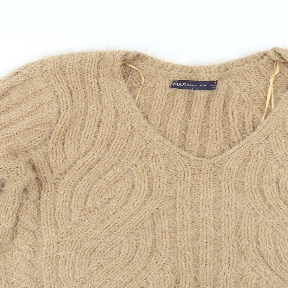 Womens UK Size M Marks and Spencer Brown Pullover Jumper