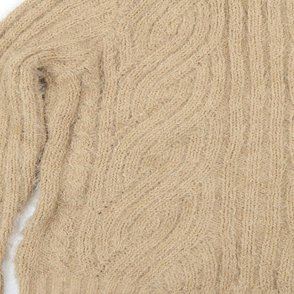 Womens UK Size M Marks and Spencer Brown Pullover Jumper