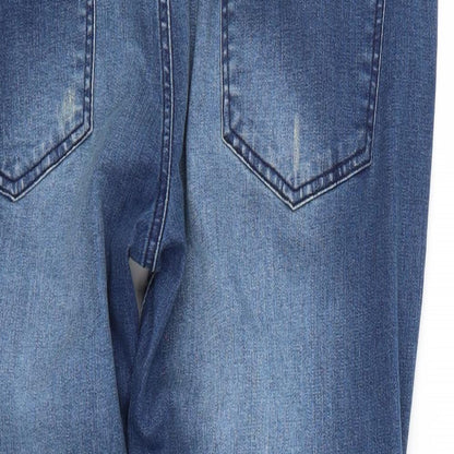 Womens UK Size 38 Easy Regular Fit Straight Blue Jeans