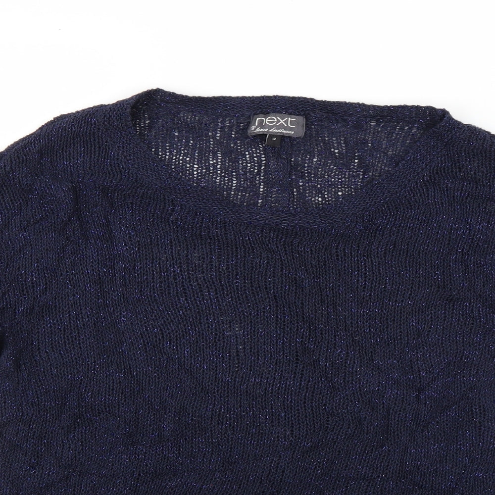 Womens UK Size 12 NEXT Blue Pullover Jumper