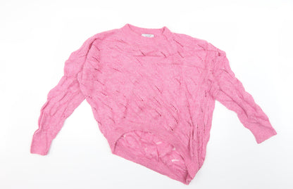 Marks and Spencer Womens Pink   Pullover Jumper Size 14