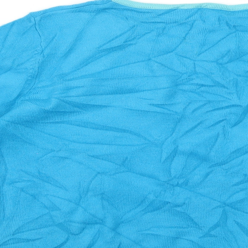 Womens UK Size 12 bay Blue Cardigan Jumper