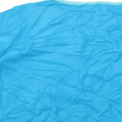 Womens UK Size 12 bay Blue Cardigan Jumper