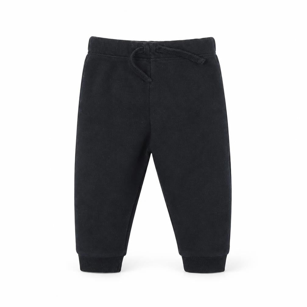 Front view of F&F Baby Black Jogger Trousers, size 9, Months