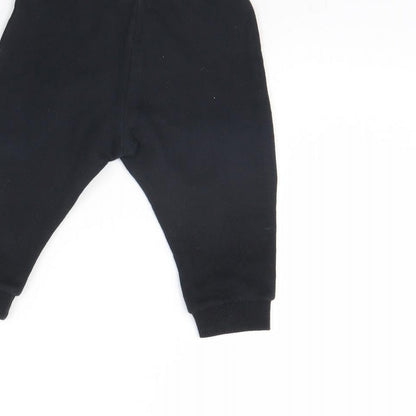 Fred & FLo Baby Black   Jogger Trousers Size 9 Months