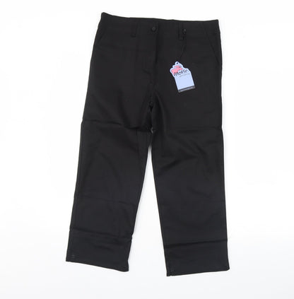 woose Womens Black   Trousers  Size 12 L23 in