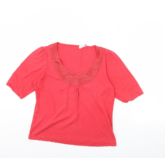 Per Una Womens Pink   Basic Blouse Size 16