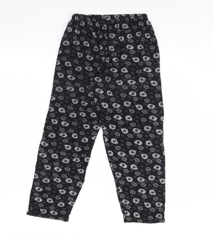 Womens UK Size M Preworn Regular Fit  Black Trousers