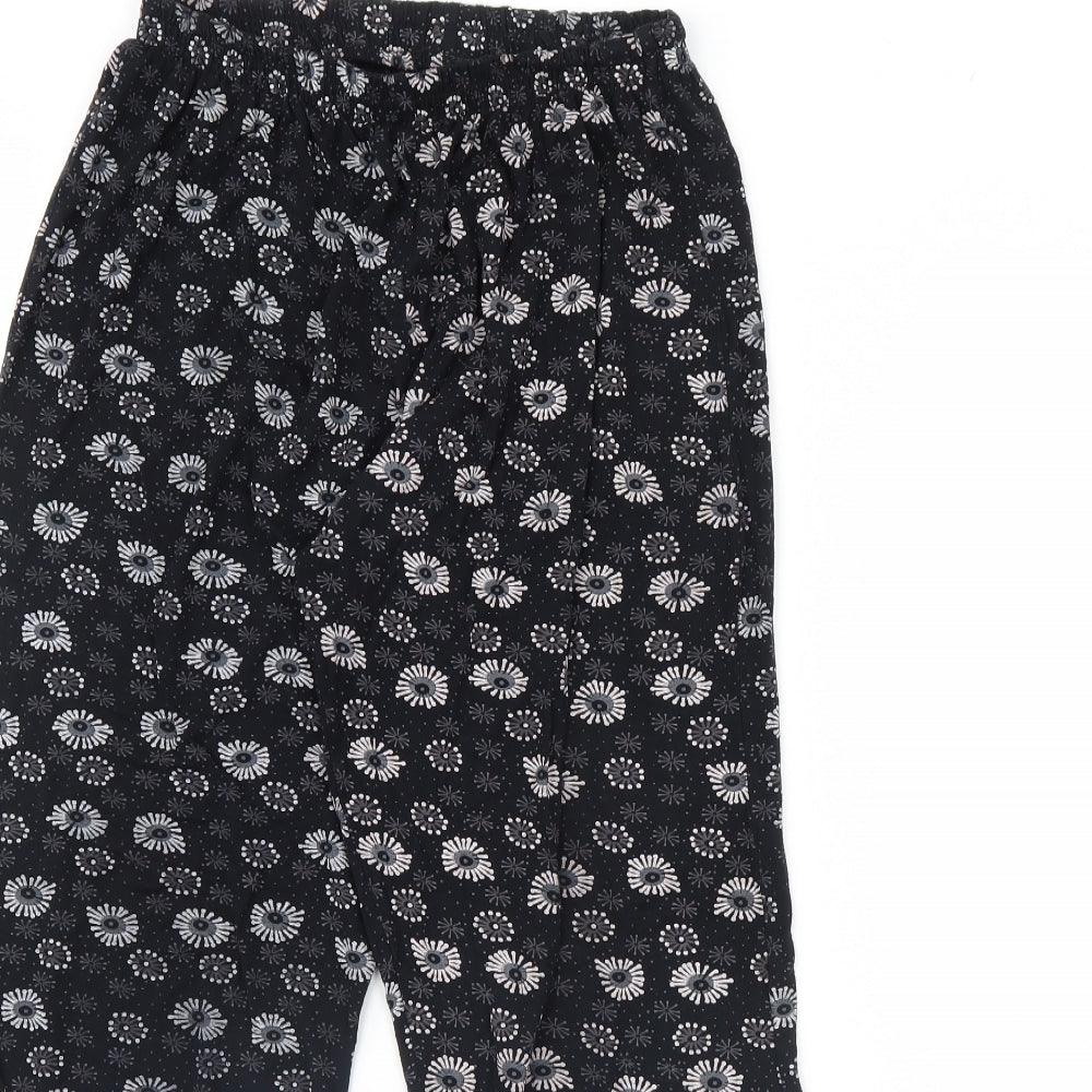 Womens UK Size M Preworn Regular Fit  Black Trousers