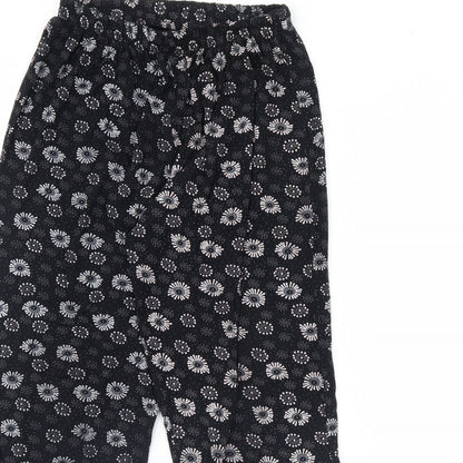Womens UK Size M Preworn Regular Fit  Black Trousers