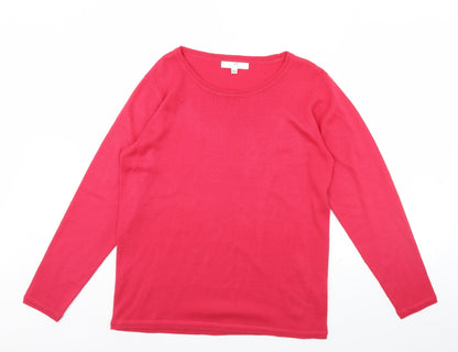 Womens UK Size 12 Julipa Pink Pullover Jumper