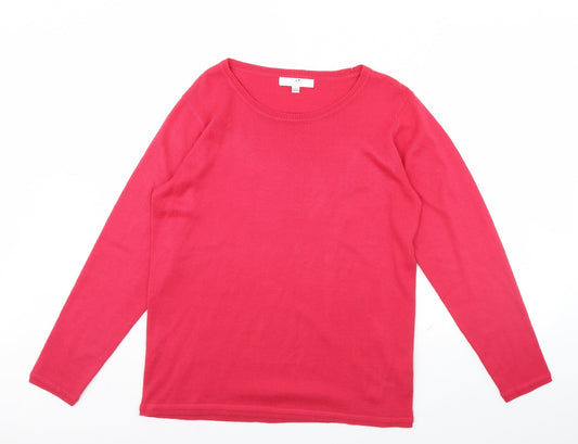 Womens UK Size 12 Julipa Pink Pullover Jumper