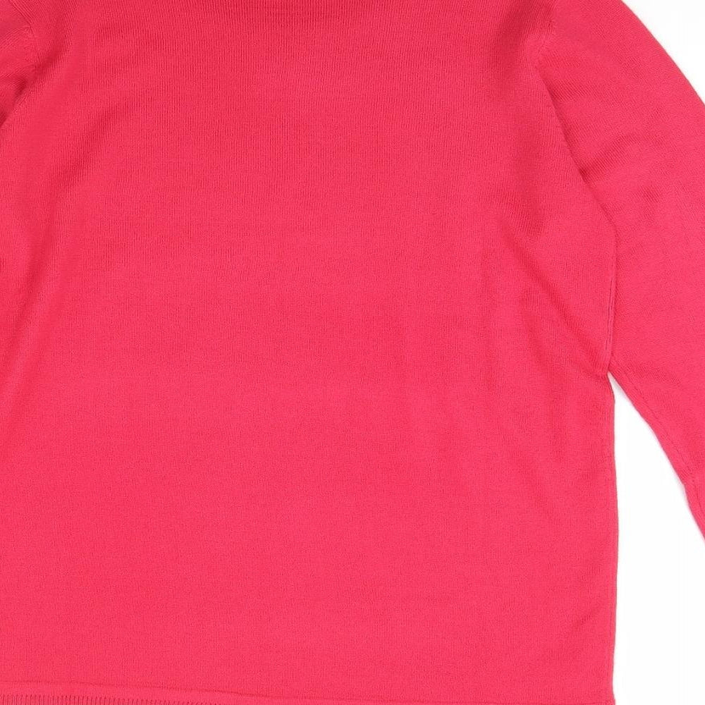 Womens UK Size 12 Julipa Pink Pullover Jumper