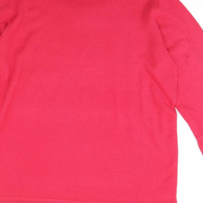Womens UK Size 12 Julipa Pink Pullover Jumper