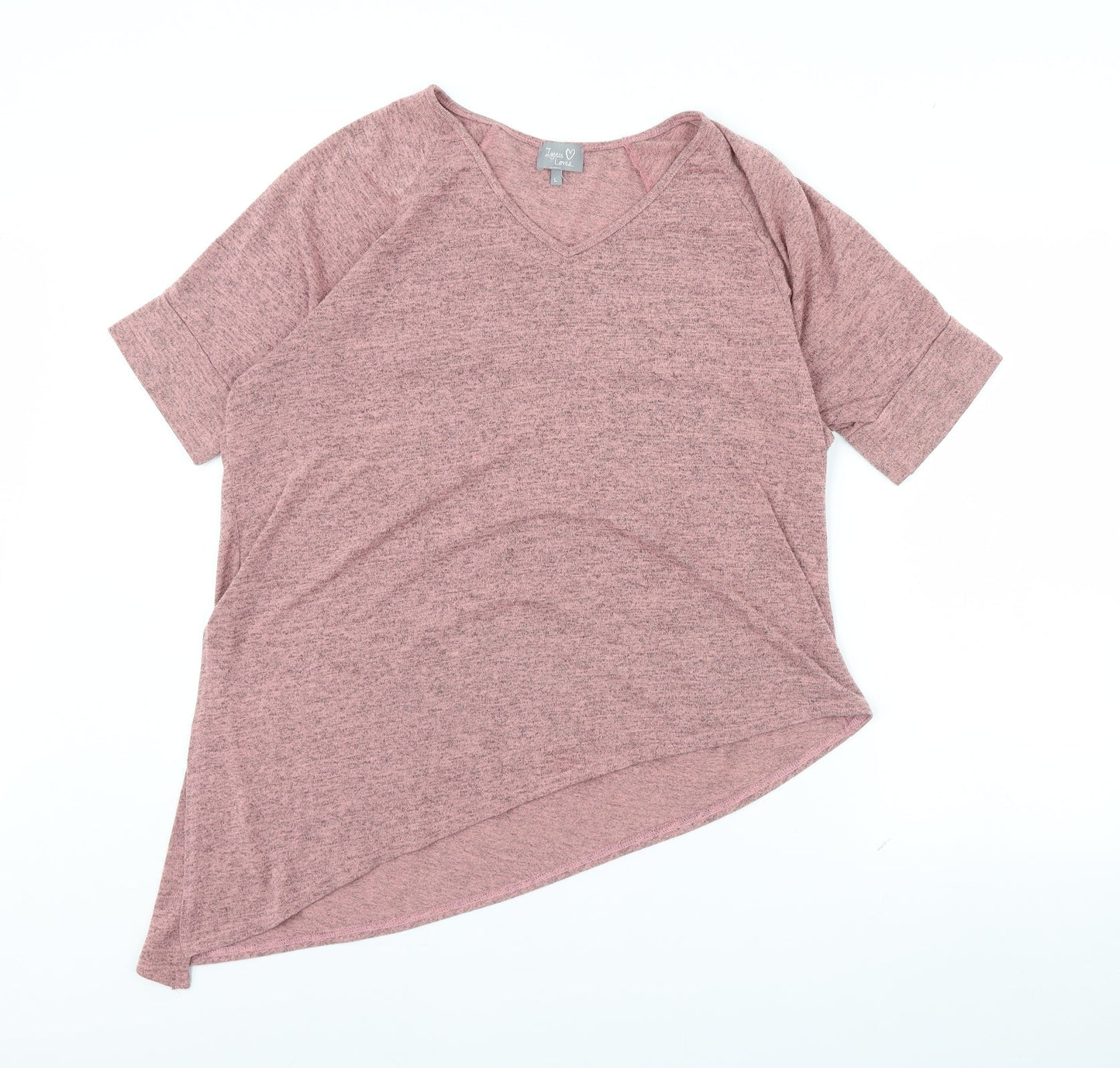 Womens UK Size L Lottie Loves Pink Pullover Jumper