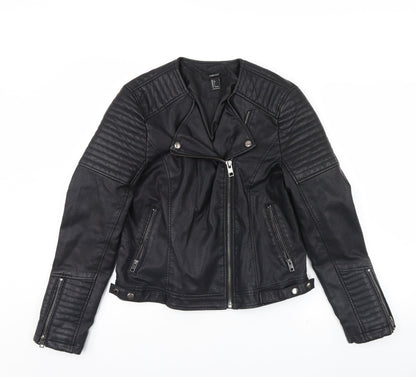 Womens UK Size L FOREVER 21 Black Jacket