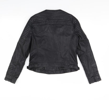 Womens UK Size L FOREVER 21 Black Jacket