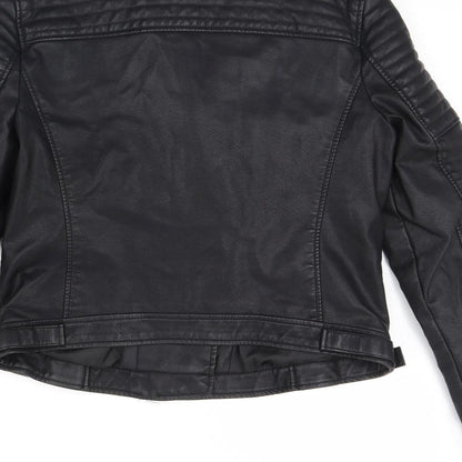Womens UK Size L FOREVER 21 Black Jacket