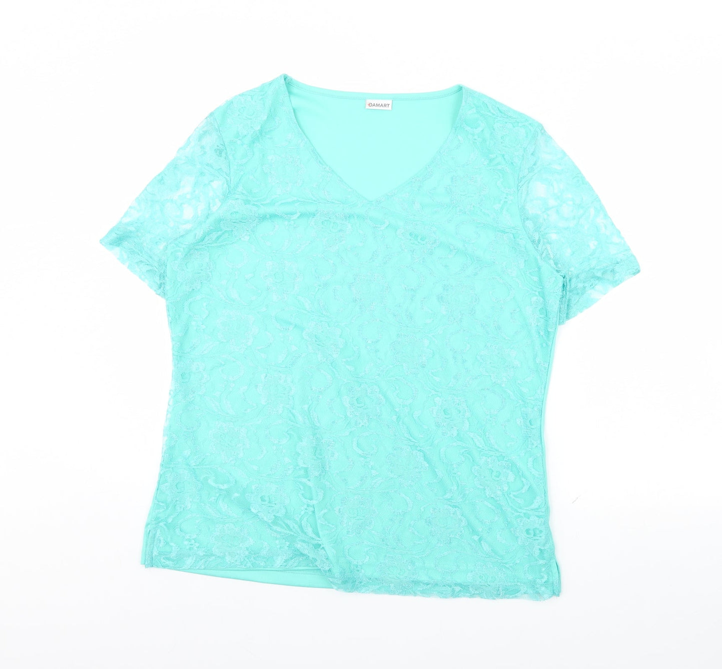 Womens UK Size 14 Damart Green Basic Blouse
