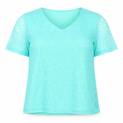 Womens UK Size 14 Damart Green Basic Blouse