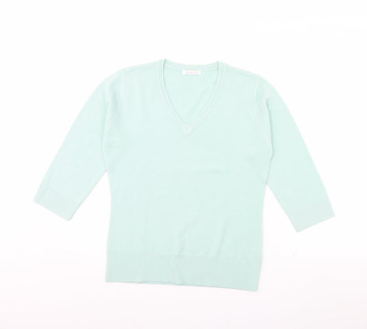 Womens UK Size 12 berketex Green Pullover Jumper