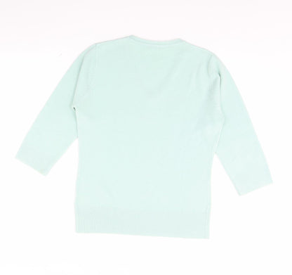 Womens UK Size 12 berketex Green Pullover Jumper