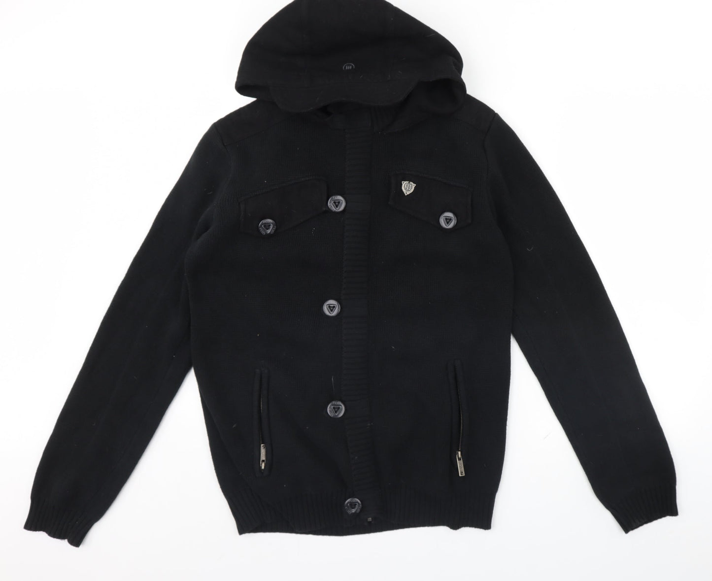 Mens UK Size M Preworn Black Jacket
