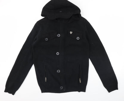 Mens UK Size M Preworn Black Jacket