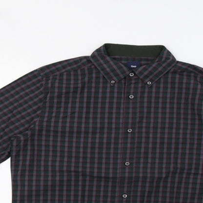 Mens UK Size M Gap Purple  Button-Up Long Sleeve Casual Shirt