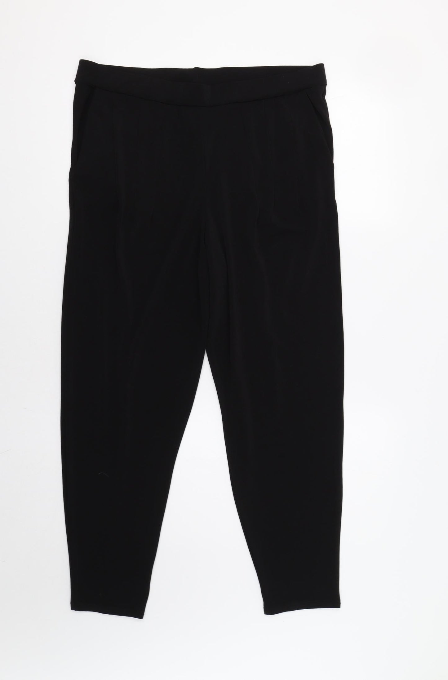 Womens UK Size 14 Cmd Regular Fit Jogger Black Trousers