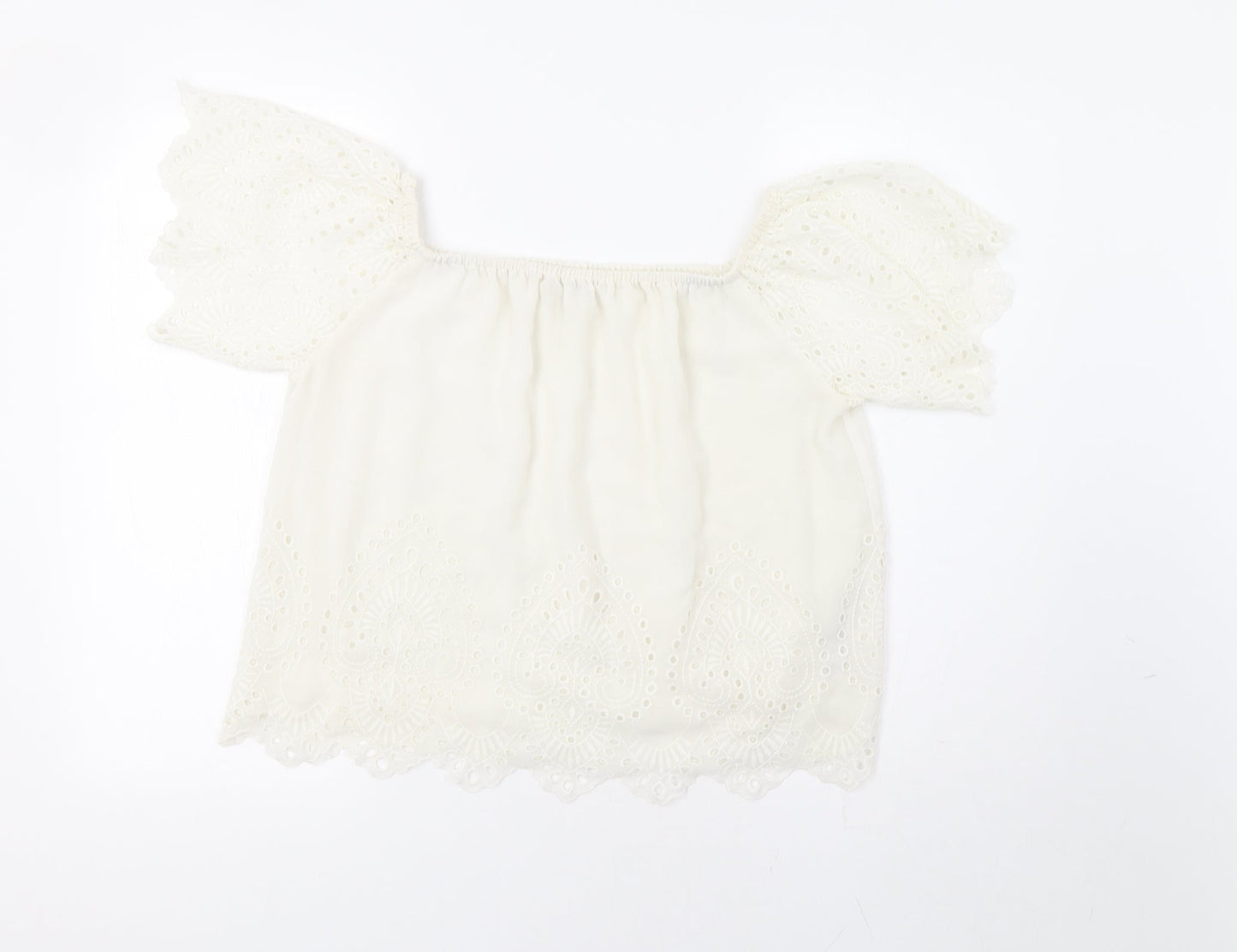 Miss Selfridge Womens White   Basic Blouse Size 10