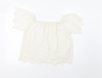 Miss Selfridge Womens White   Basic Blouse Size 10