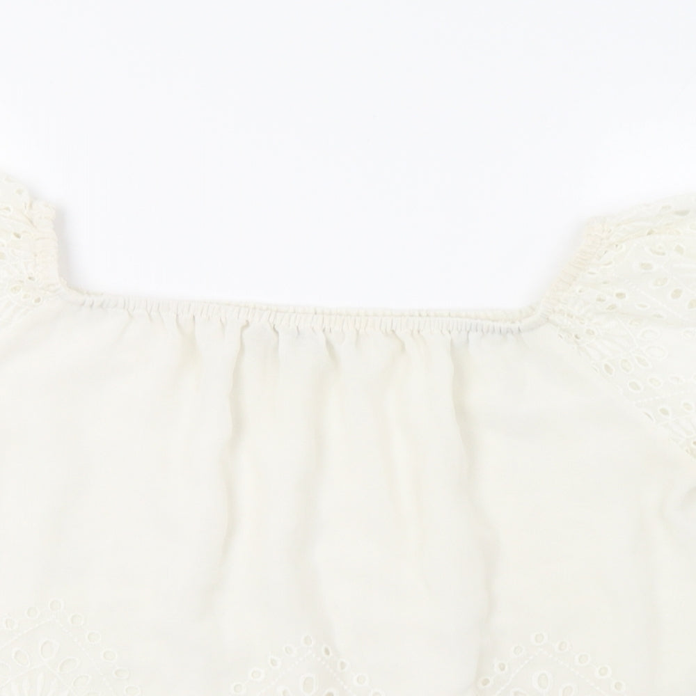 Miss Selfridge Womens White   Basic Blouse Size 10